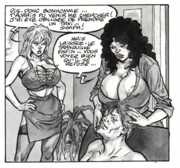 Enorme Brüste Lesben kämpfen um Schwänze zu saugen
 #79105922