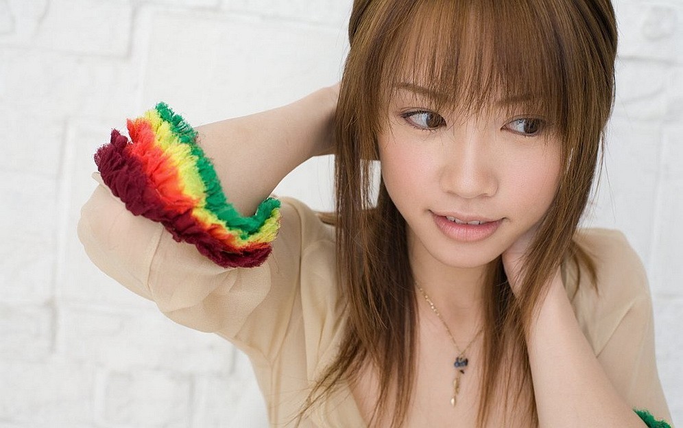 Lovely asian model Reika Shiina poses showing tits #69778578