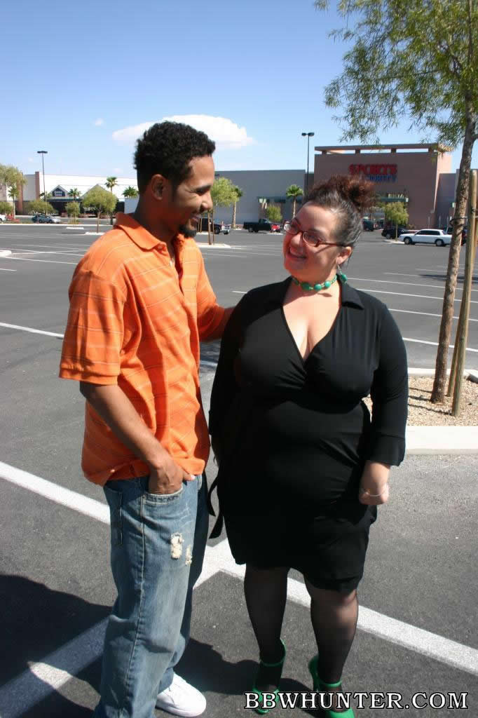 Brunette BBW with glasses getting nailed by a black guy #71864279