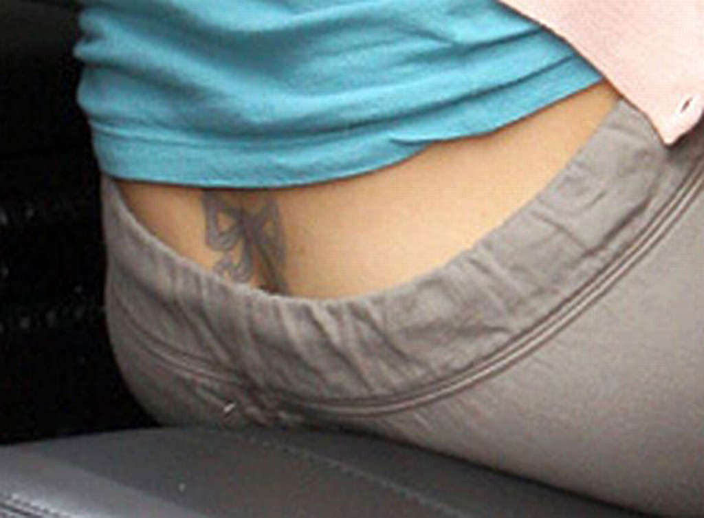 Jessica Alba showing panties upskirt in car and see thru top #75359125