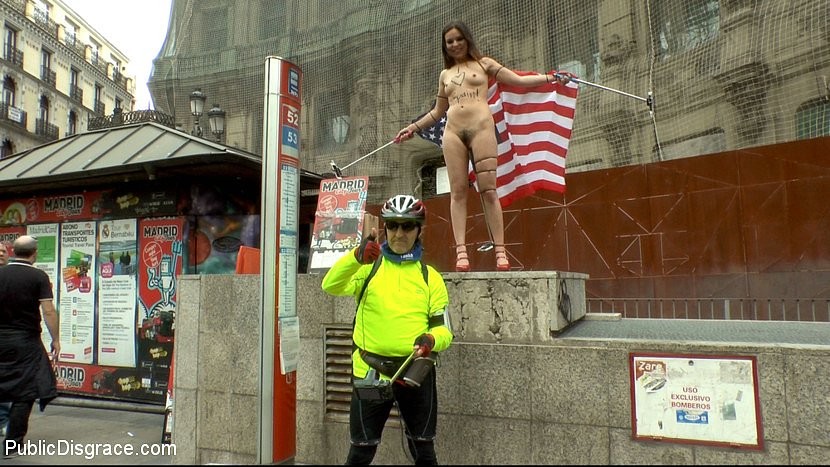 Juliette March american tourist humiliates herself nude in publi #71938761
