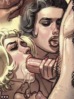 Fascinante orgie après la fête de la bande dessinée sur le sexe
 #69511277
