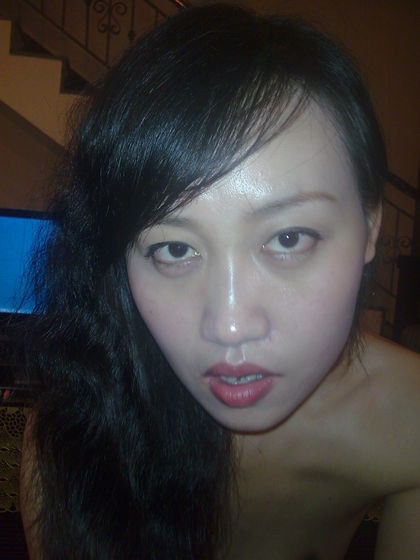 Dirty Asian slut sucks cock and spreads her fuckhole photo photo