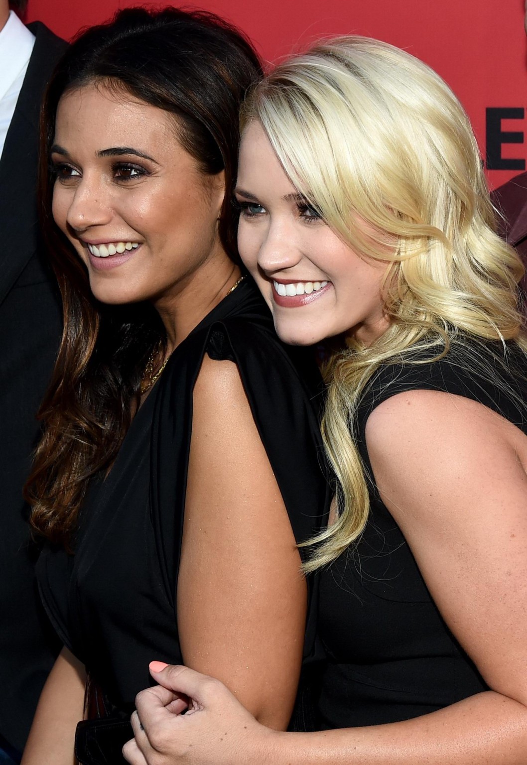Busty Emily Osment wearing a low cut dress at Crackle Sequestered and Cleaners p #75188169