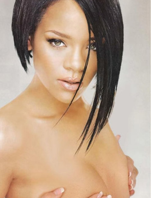 Celebrity Rihanna völlig nackt und posieren in Fetisch-Dessous
 #75421725