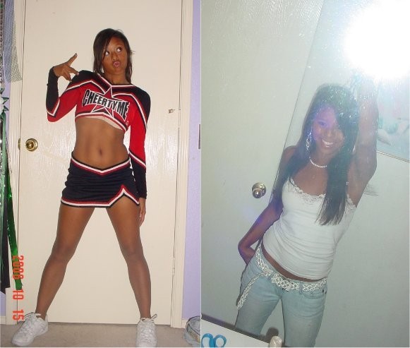 Black teen cheerleader #73413241