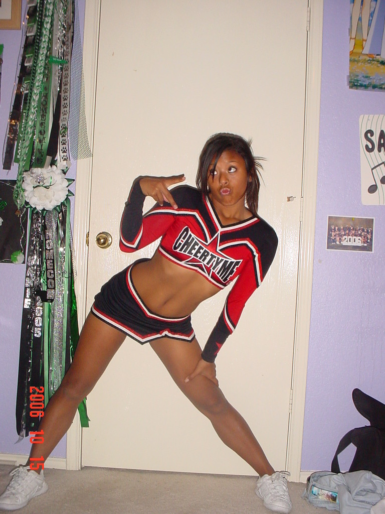 Black teen cheerleader #73413264