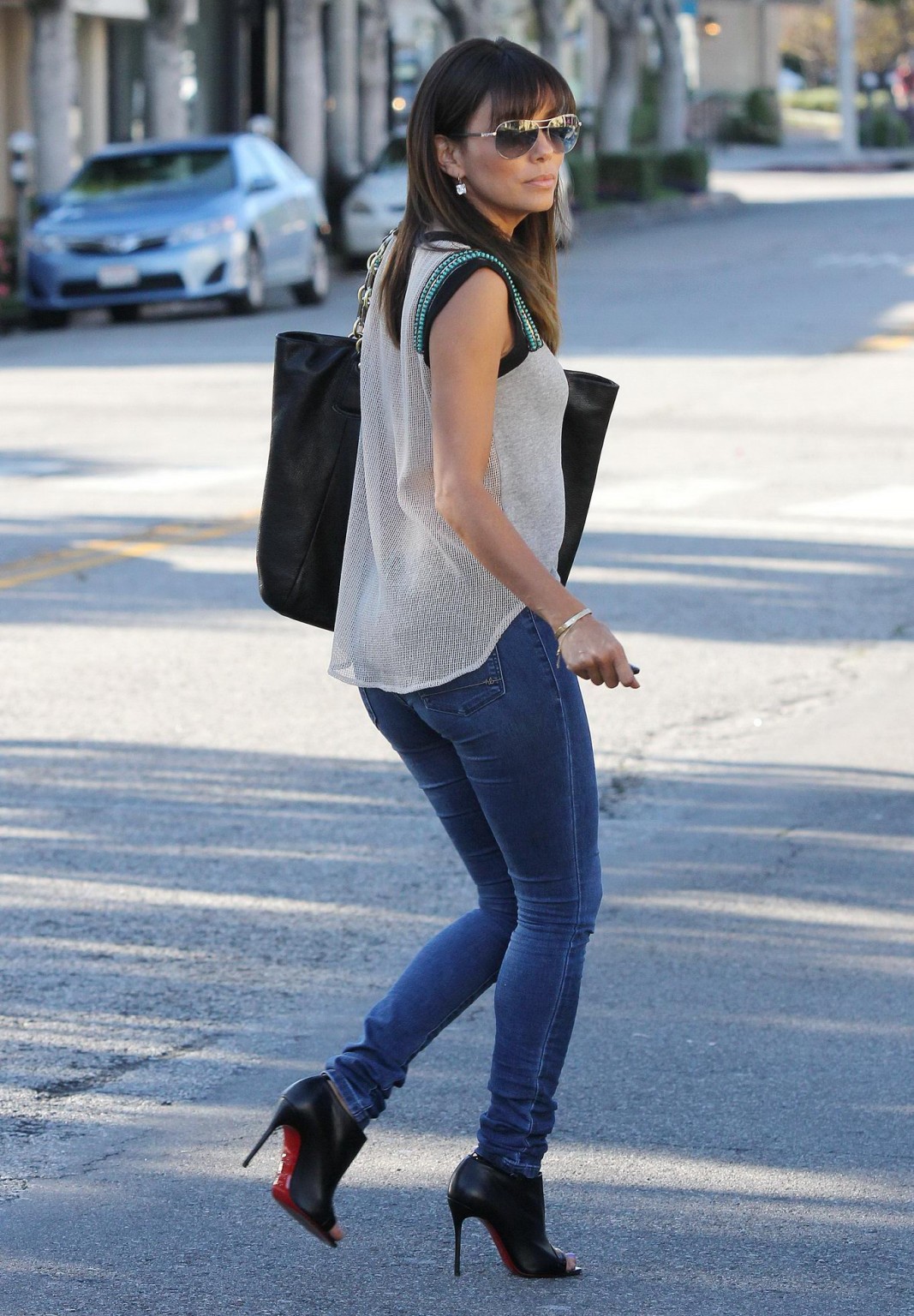 Eva Longoria shows off her ass in tight jeans at Ralphs in LA #75199578