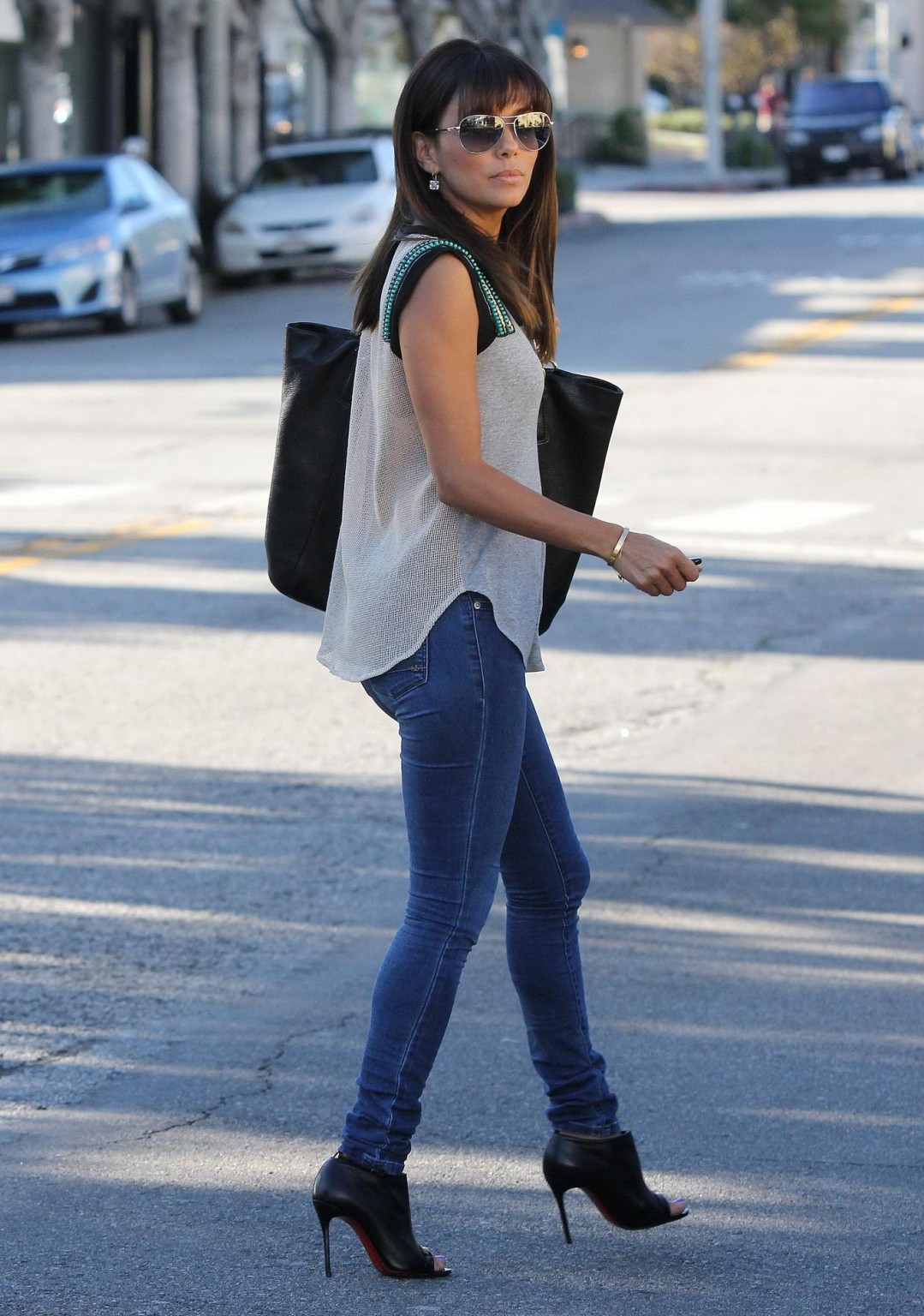 Eva Longoria shows off her ass in tight jeans at Ralphs in LA #75199581