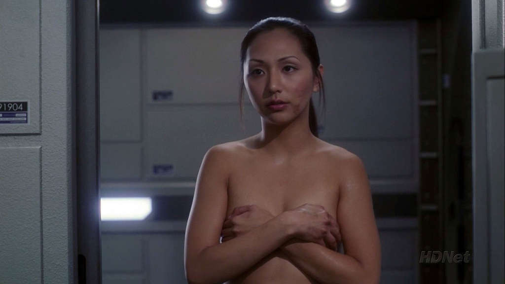 Linda Park topless under shower and nude in movie caps #75342533