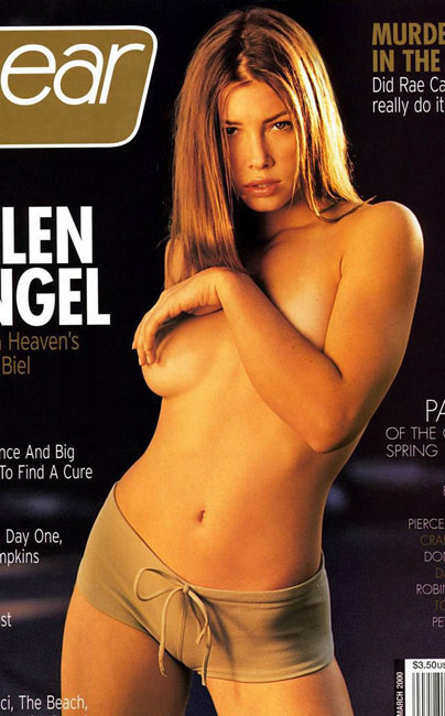 Celebrity babe Jessica Biel in sexy panties and with no bra #75404927