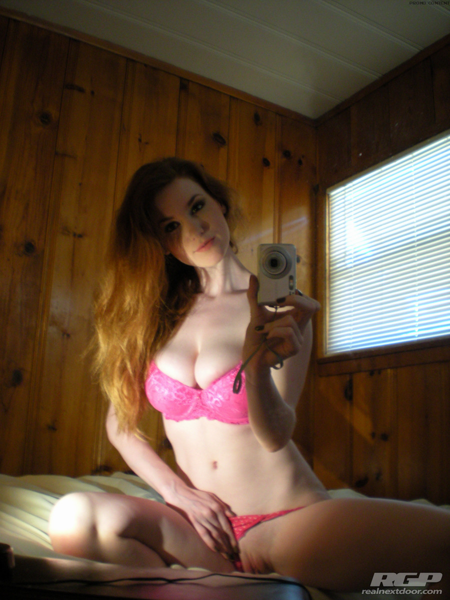 Luscious teen redhead exploring her delectable young body #67648796