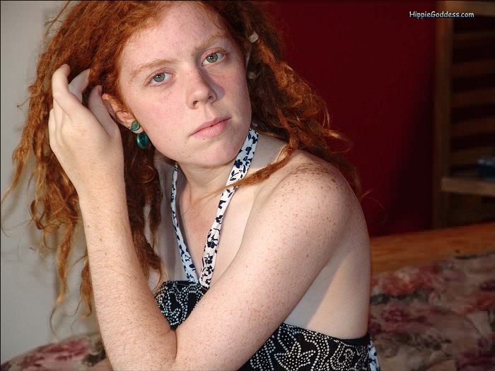 Natural Gal Revealing Her Really Red Very Hairy Redhead Pussy #77318613