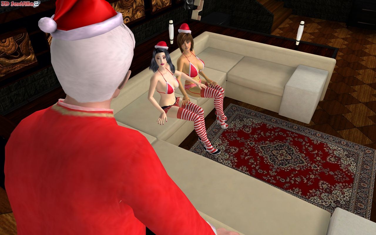 3d animated santa sees some fresh and wet muff #69334284