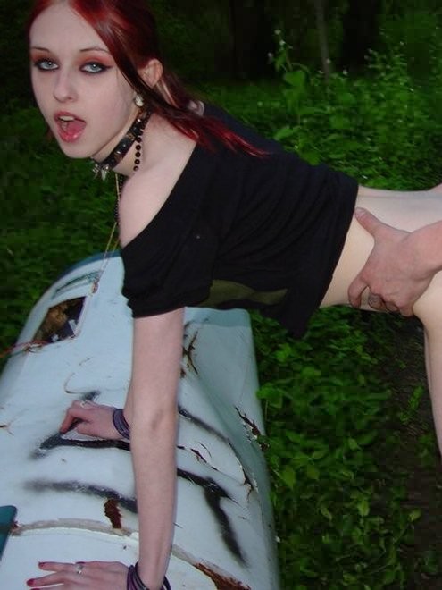 Graveyard Goth Gal Indurges Nasty Passions Outdoors #76639968
