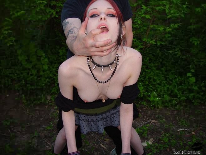 Graveyard Goth Gal Indurges Nasty Passions Outdoors #76639980