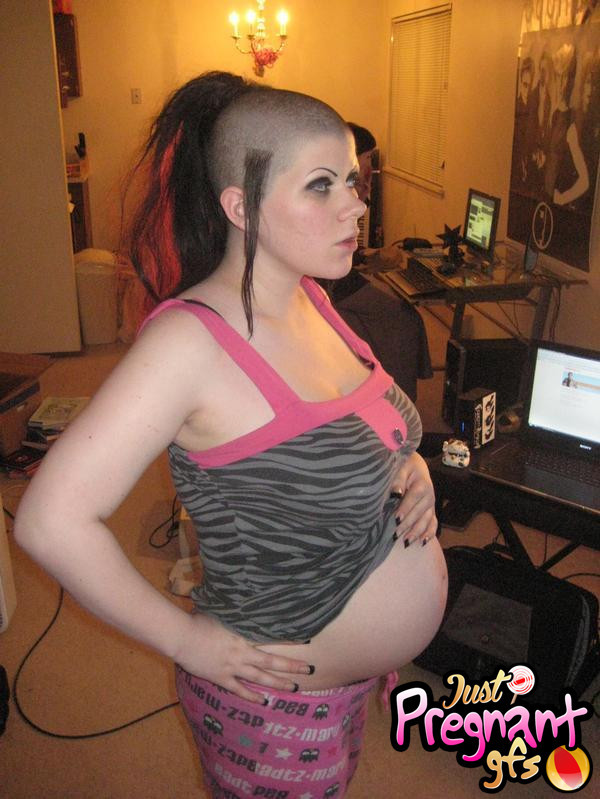 Pregnant teens show their big bellies #67364941