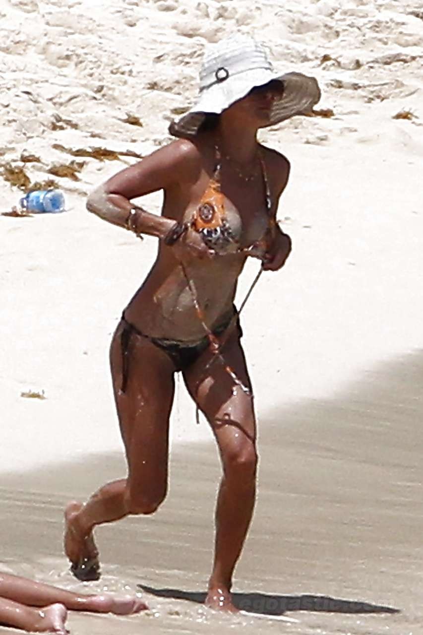Brooke Burke showing her great body in various bikini and almost topless #75290888