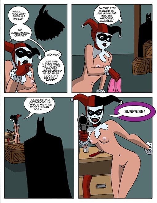 Harley Quinn with stiff nipples feels chained Alfred #69676095