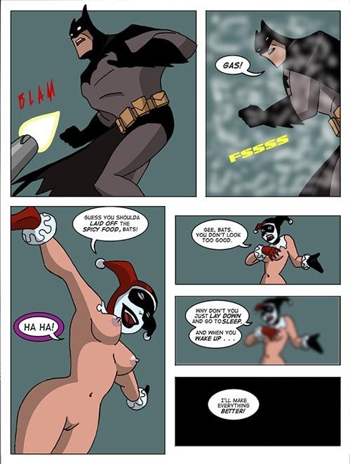 Harley Quinn with stiff nipples feels chained Alfred #69676101