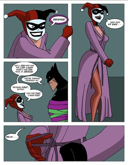 Harley Quinn with stiff nipples feels chained Alfred #69676122