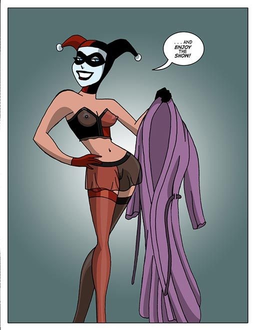Harley Quinn with stiff nipples feels chained Alfred #69676132