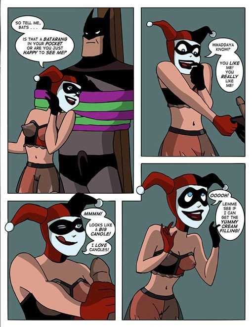 Harley Quinn with stiff nipples feels chained Alfred #69676146