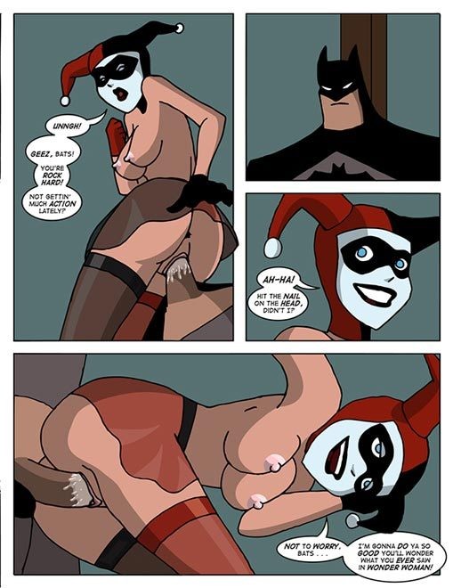 Harley Quinn with stiff nipples feels chained Alfred #69676159