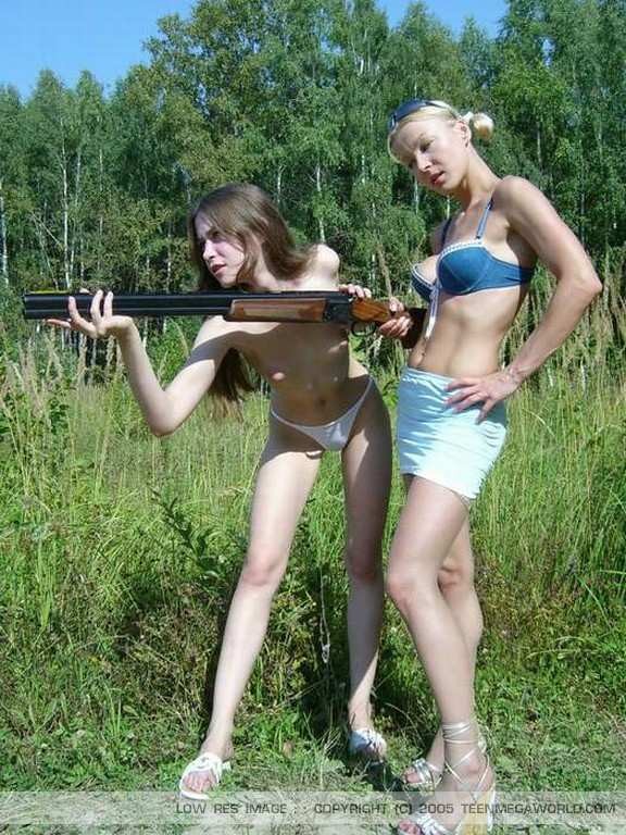 2 Teen Hotties And A Shotgun #68022592