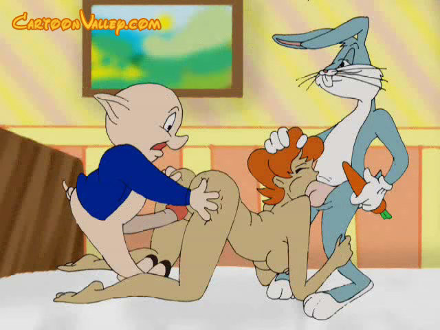 Dot in skirt rides horny Bugs Bunny and eats sperm  #69579015