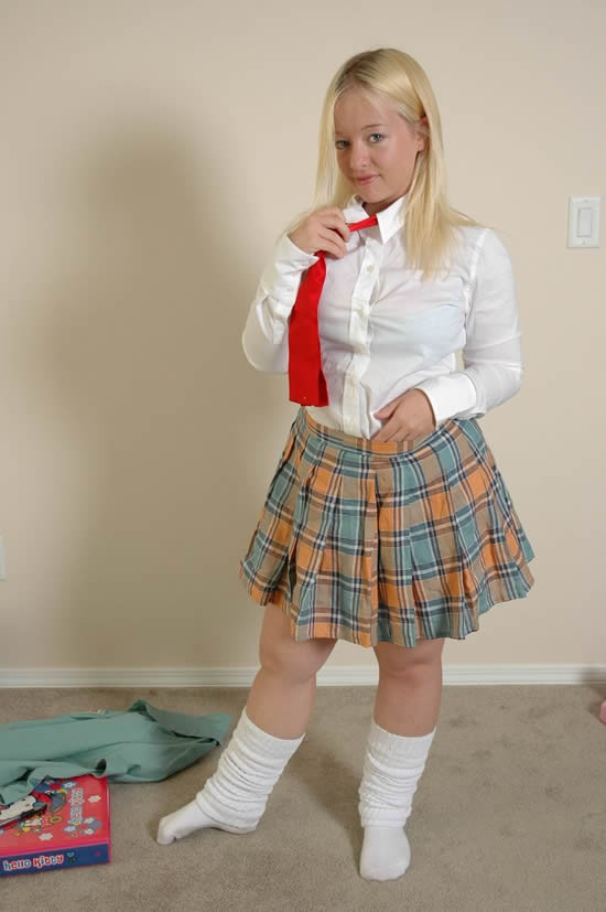 Busty blonde teen amateur schoolgirl #74036149