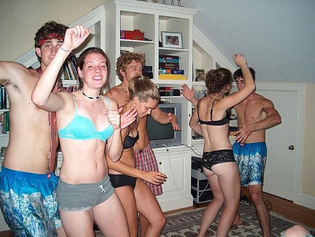 Crazy Drunk College Girls Flashing Tits And Pussies #76399577