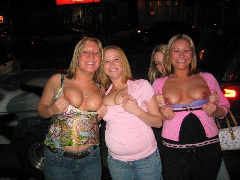 Crazy Drunk College Girls Flashing Tits And Pussies #76399581