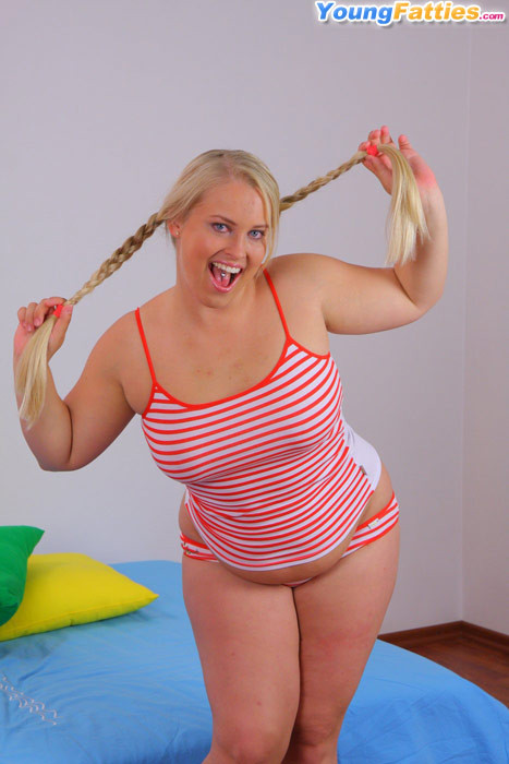 Joyful blonde plump schoolgirl eats and rides meaty cock #71793657