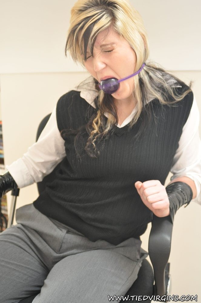 naughty secretary is tied and gagged in the office #71009699