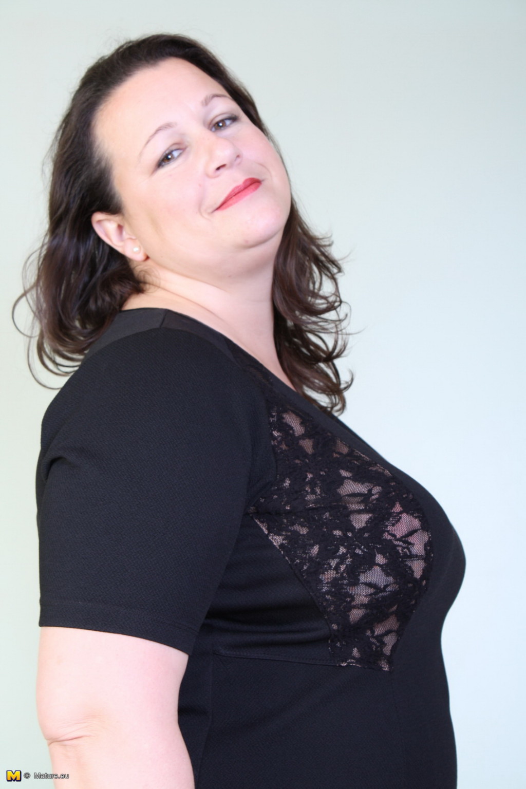 Chubby British mature lady teasing and showing off #71734174