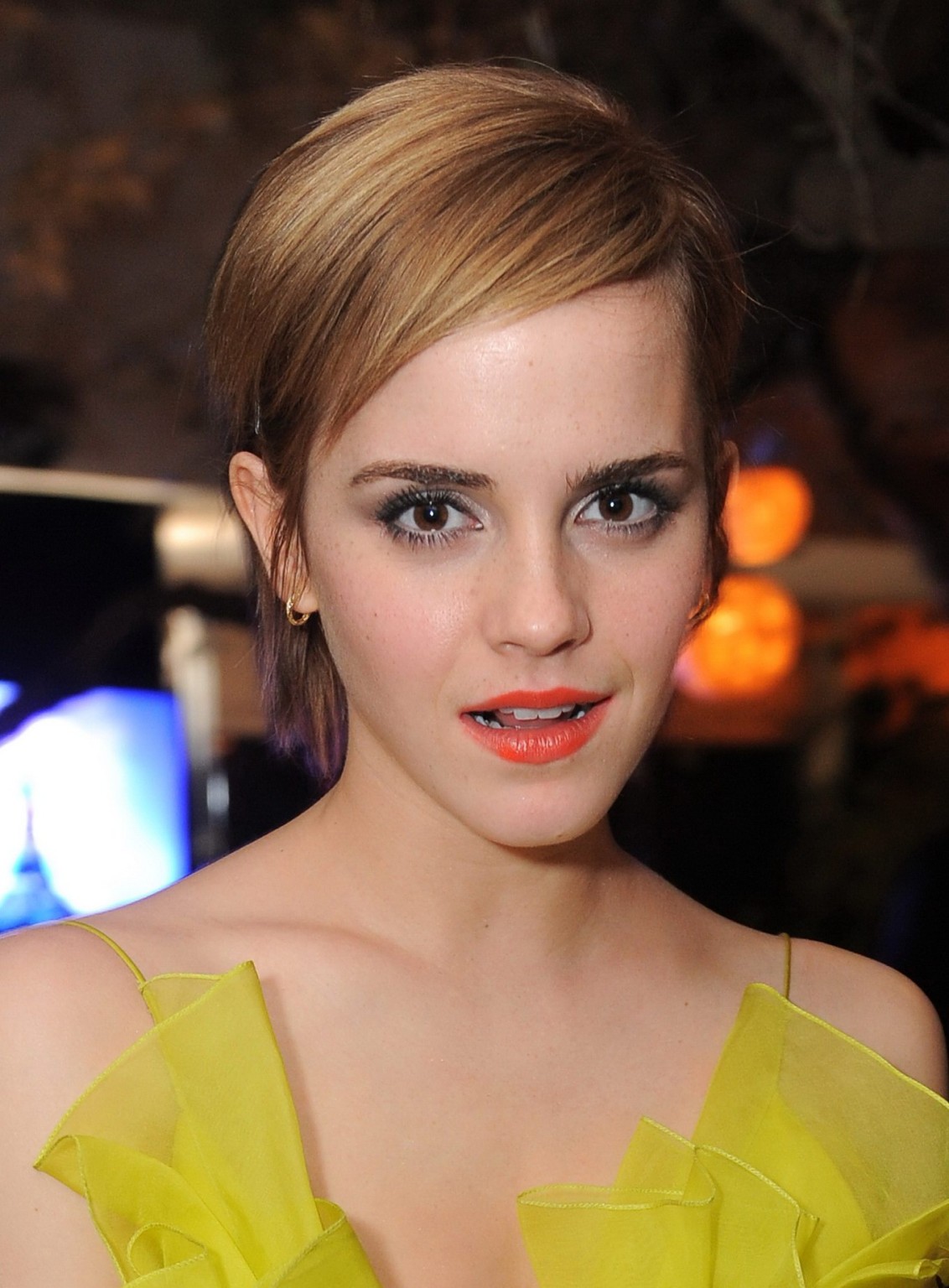 Emma Watson showing side-boob at MTV Movie Awards afterparty in Hollywood #75301545