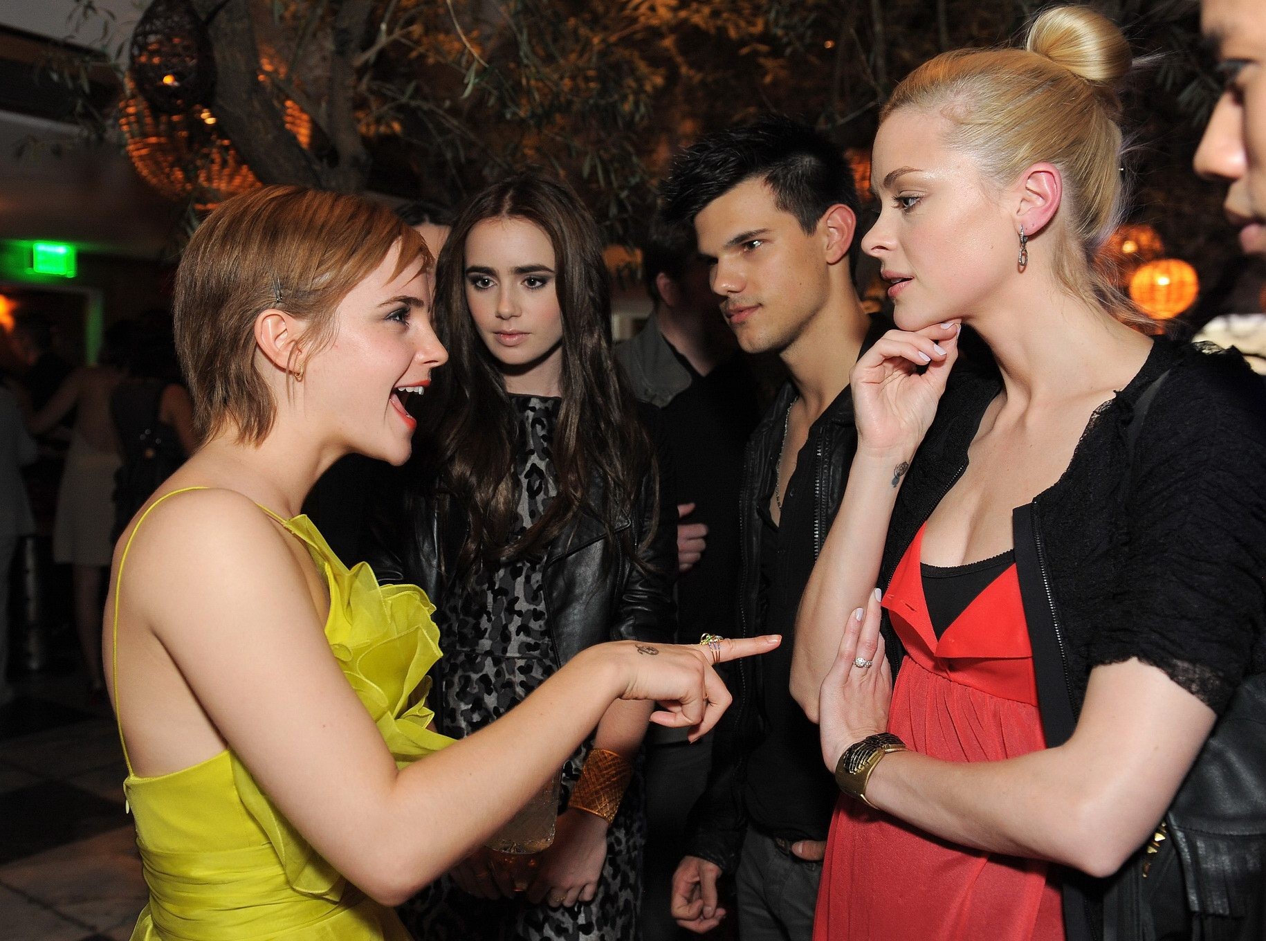 Emma Watson showing side-boob at MTV Movie Awards afterparty in Hollywood #75301599