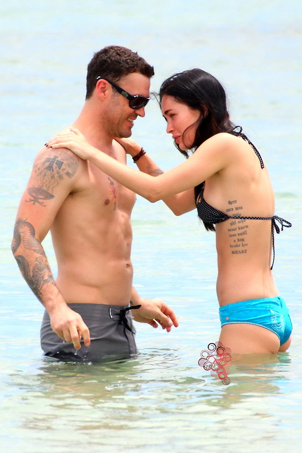 Megan Fox wearing tiny bikini on the beach in Maui #75347497