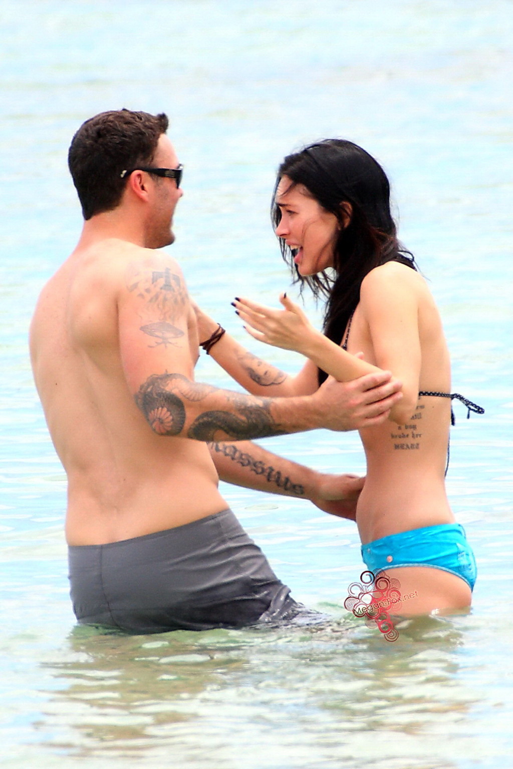 Megan Fox wearing tiny bikini on the beach in Maui #75347508