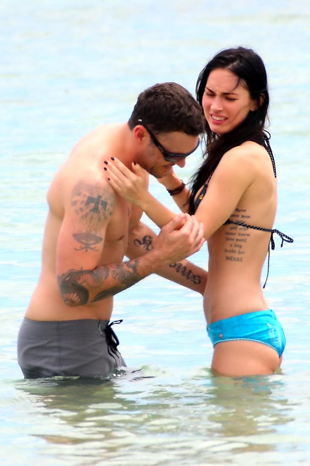 Megan Fox wearing tiny bikini on the beach in Maui #75347514