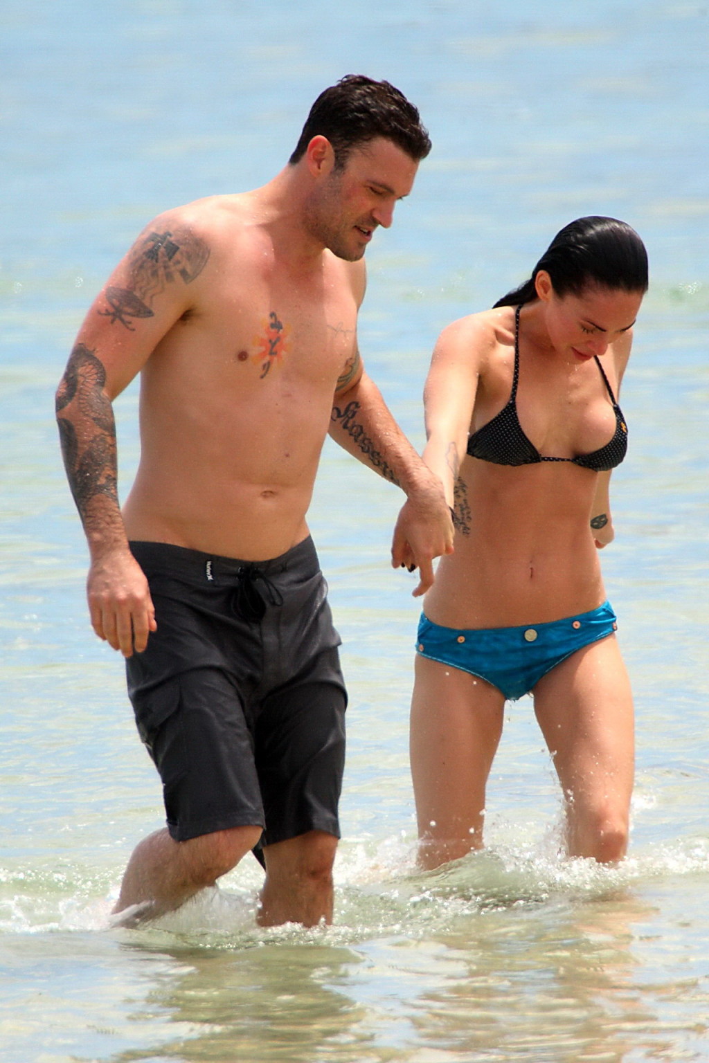 Megan Fox wearing tiny bikini on the beach in Maui #75347559