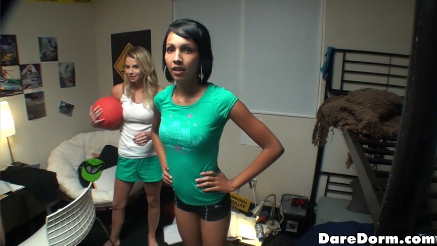 Watch 3 super hot college booty short teens fuck around playing dodge ball then  #75712807