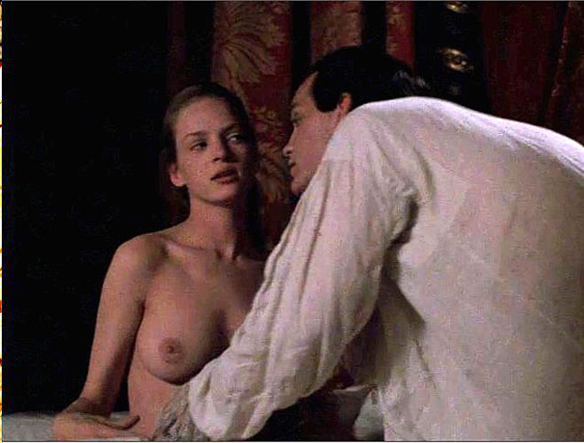 Uma Thurman showing her nice big tits in nude movie scenes #75400665