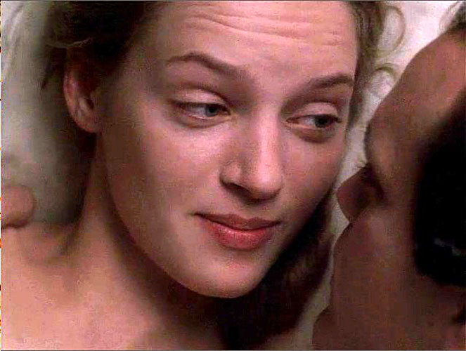 Uma Thurman showing her nice big tits in nude movie scenes #75400684