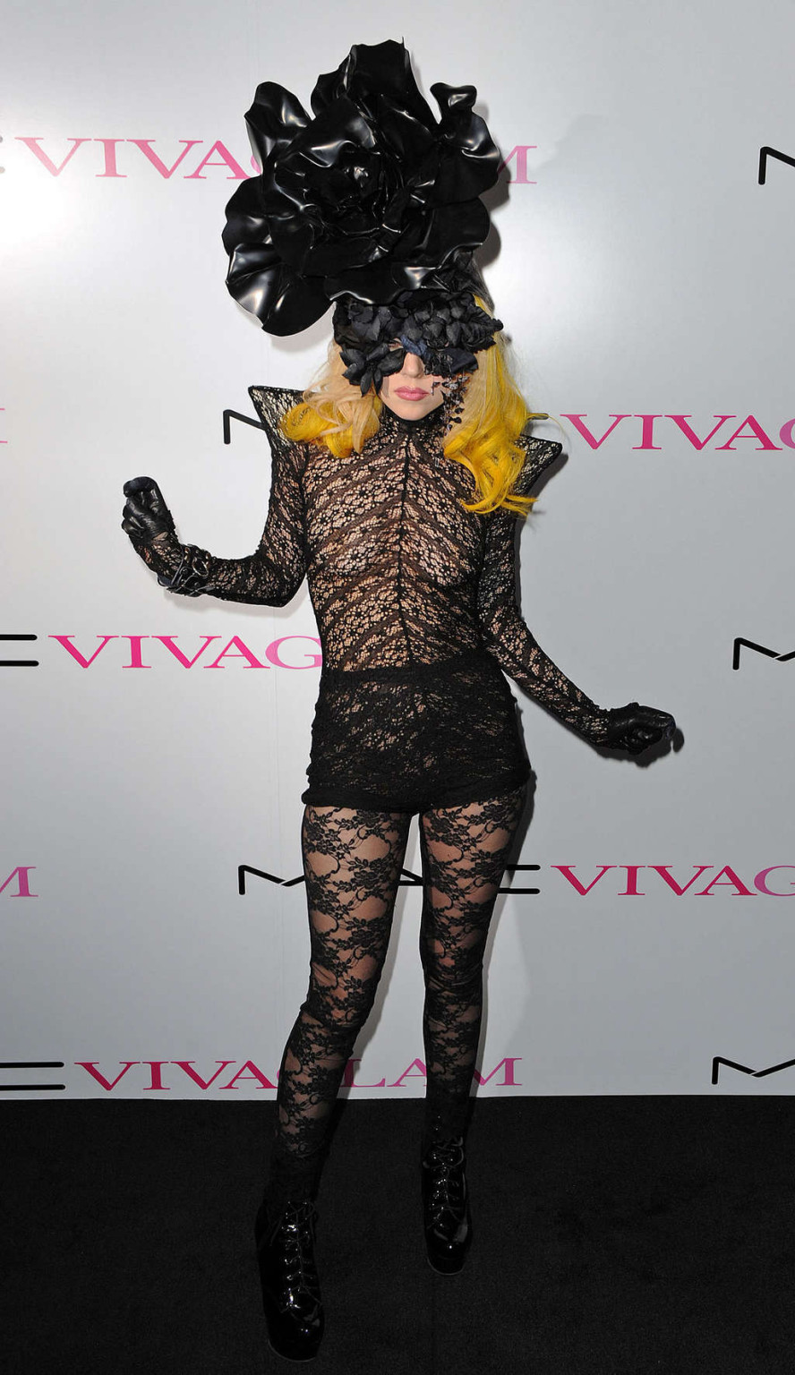 Lady Gaga in see thru dress showing tits and ass in public #75357721
