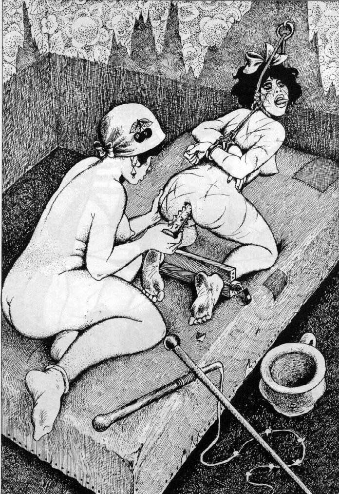 vintage French bdsm horror art #69680488