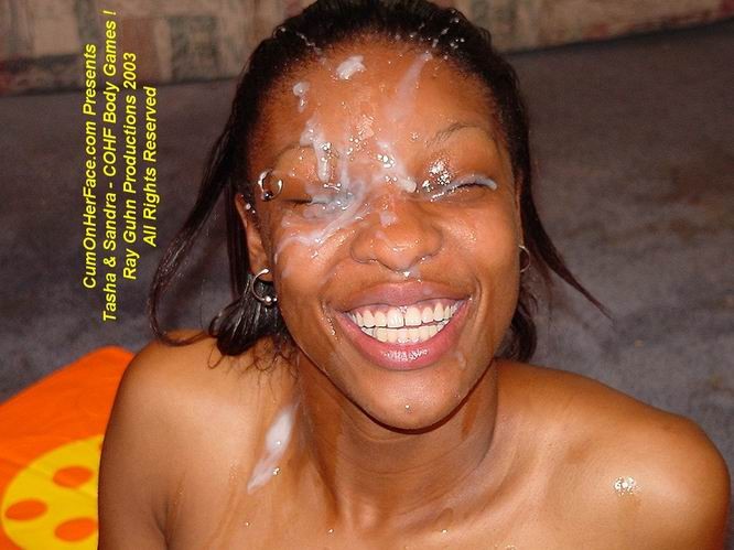Black girl messy facial #73451874