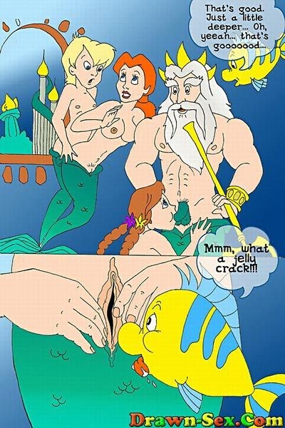 Handcuffed Ariel Mermaid getting captured and drilled #69567132