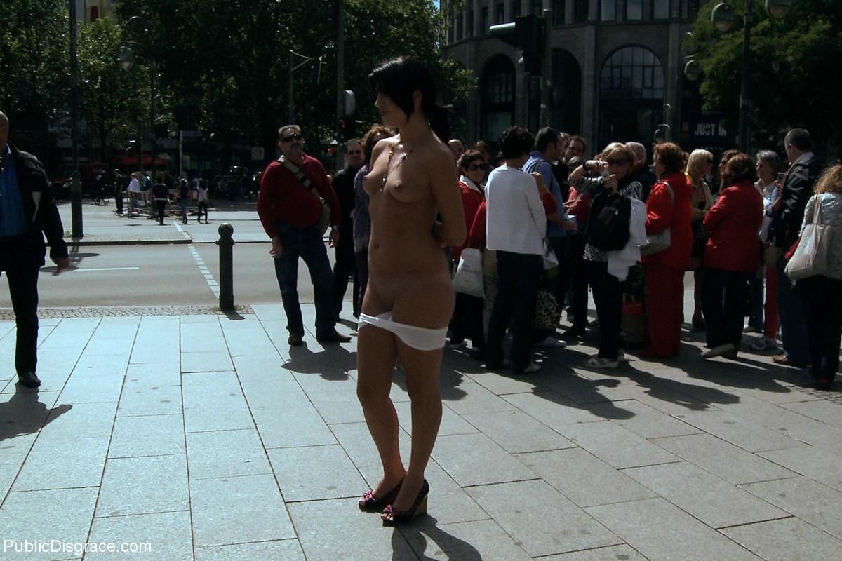 European hottie gets jizzed on then paraded in public with cum #67525060